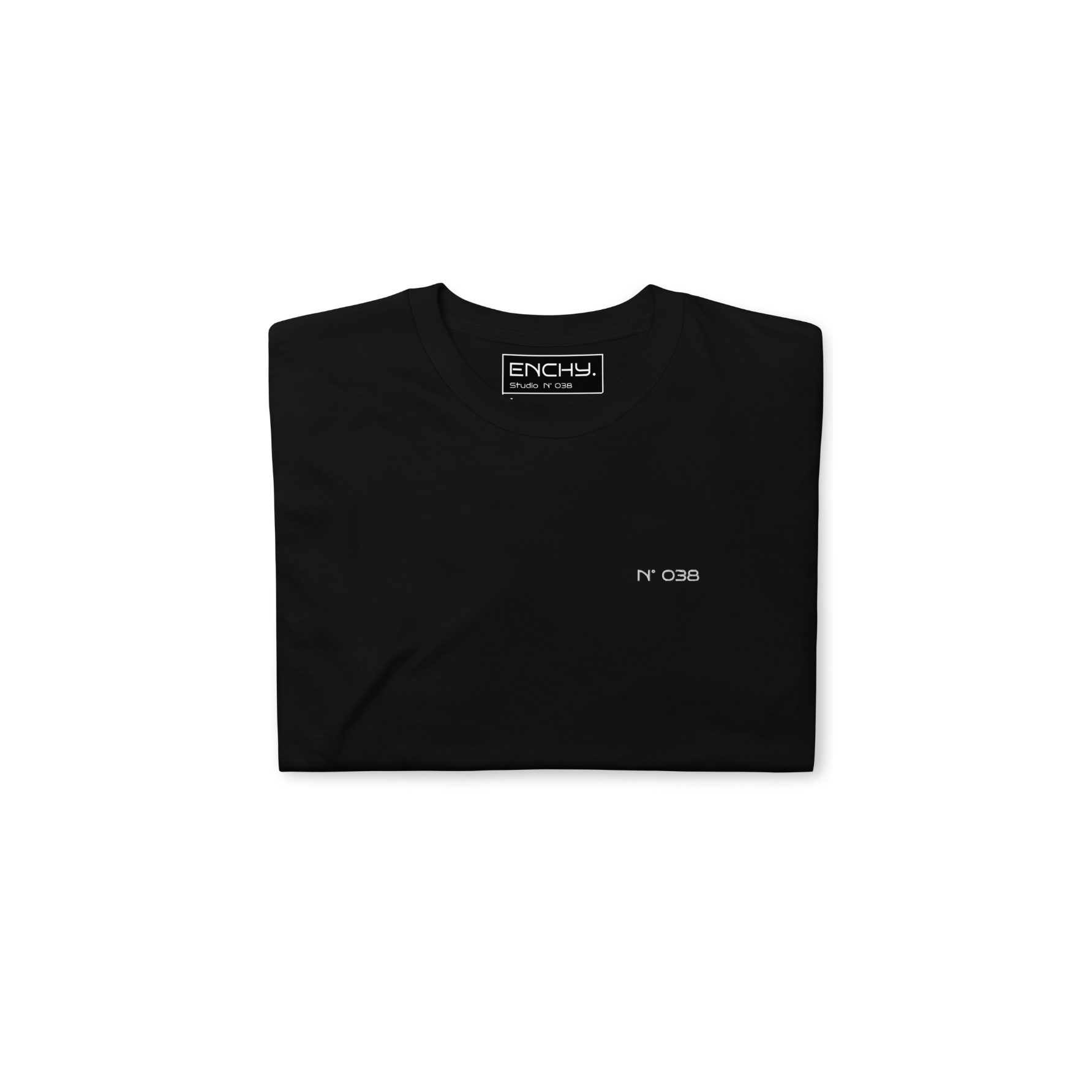 BLACK MIMIMALIST TSHIRT ENCHY STUDIO COLLECTION