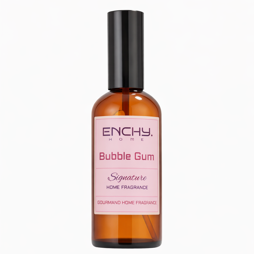 Enchy Bubble Gum home fragrance bottle on a white background