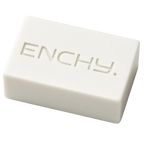 White bar of soap with 'ENCHY' branding on a white background