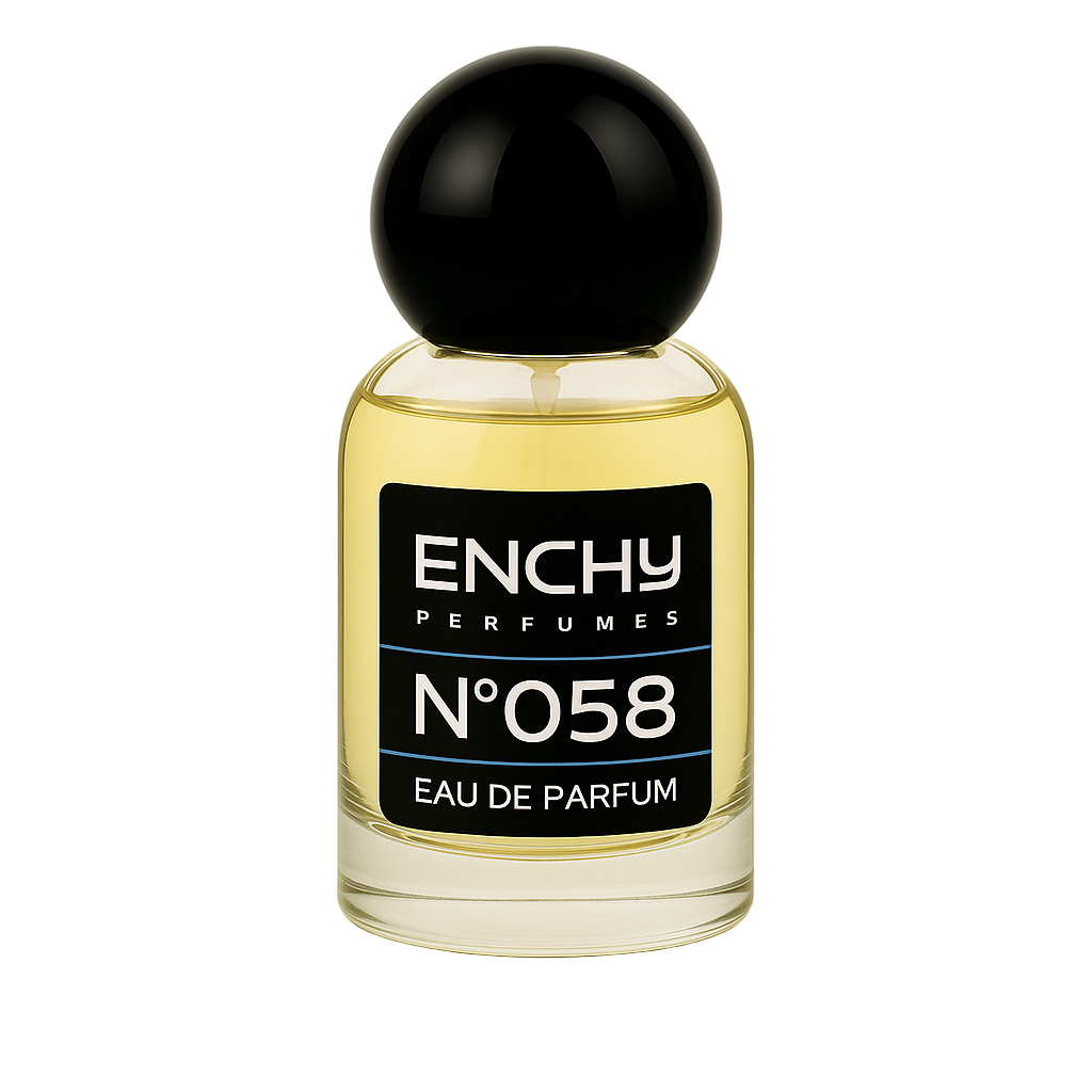 Enchy No. 058 Eau de Parfum bottle on a white background