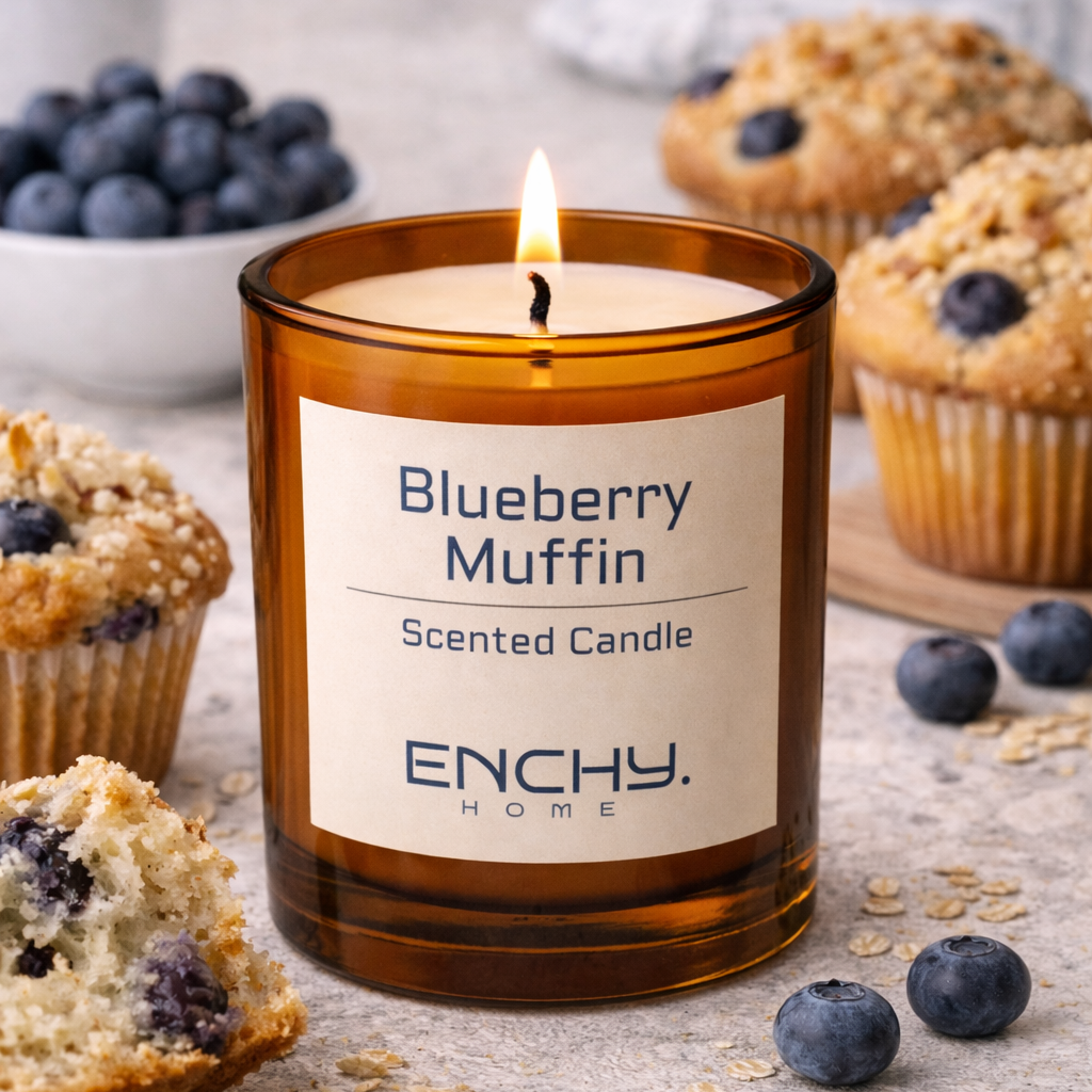 Blueberry muffin scented candle by ENCHY – bakery inspired candle
