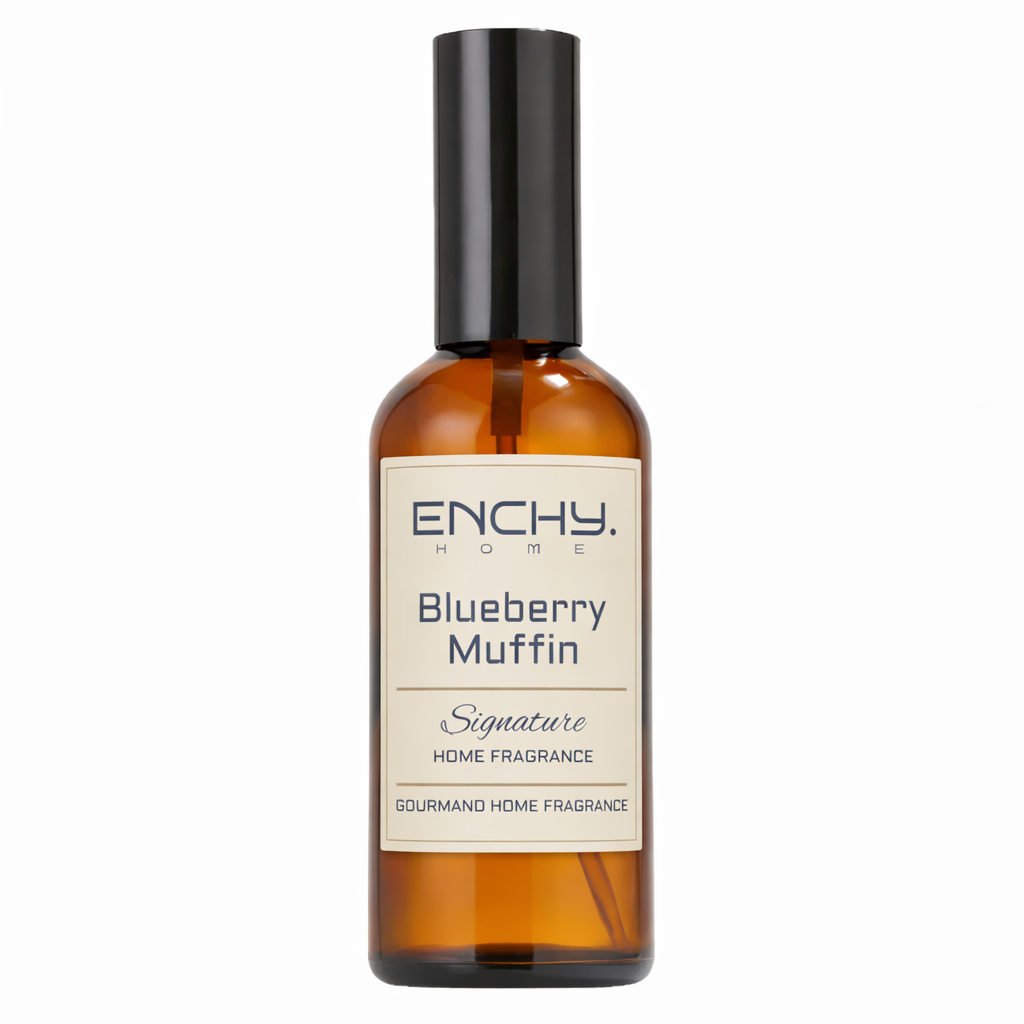 Enchy Home Blueberry Muffin fragrance bottle on a white background