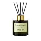 Home fragrance diffuser labeled 'Creamy Pistachio' by ENCHY. 